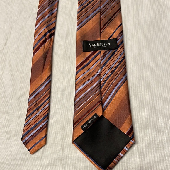 Van Heusen mens 59” multi color stripe neck tie - Picture 3 of 5